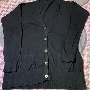 Gap. Black long cardigan.
